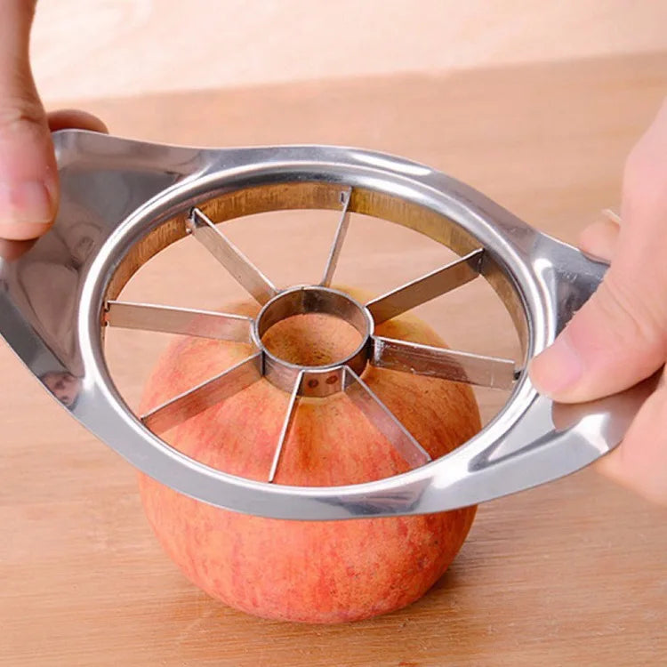 8-Blade Apple Slicer & Corer - Stainless Steel Fruit Divider