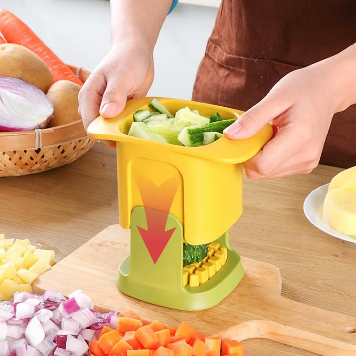 5-in-1 Vegetable Chopper & French Fry Cutter - Quick Dice & Slice