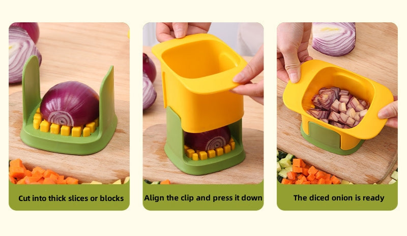 5-in-1 Vegetable Chopper & French Fry Cutter - Quick Dice & Slice