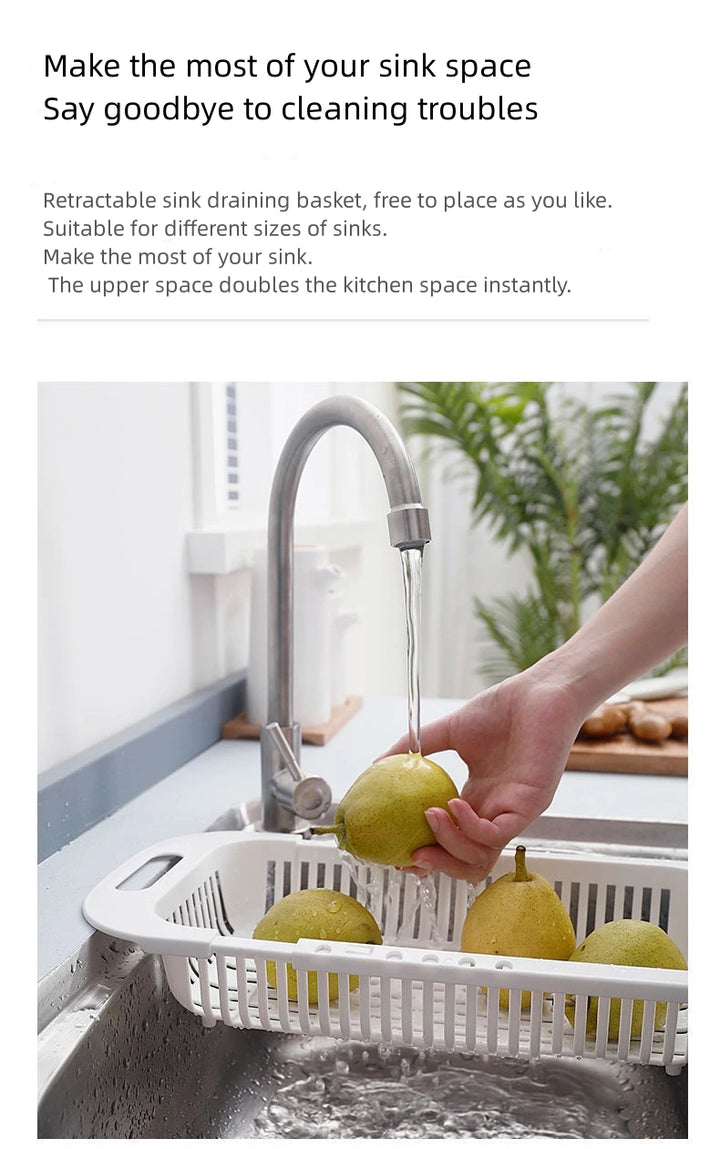 FlexiDrain Pro: Expandable Sink Organizer