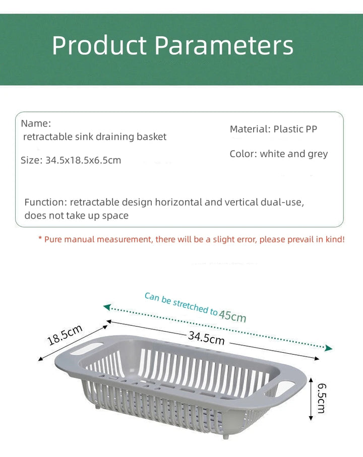 FlexiDrain Pro: Expandable Sink Organizer