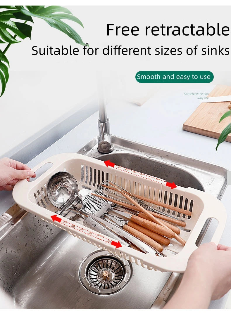 FlexiDrain Pro: Expandable Sink Organizer