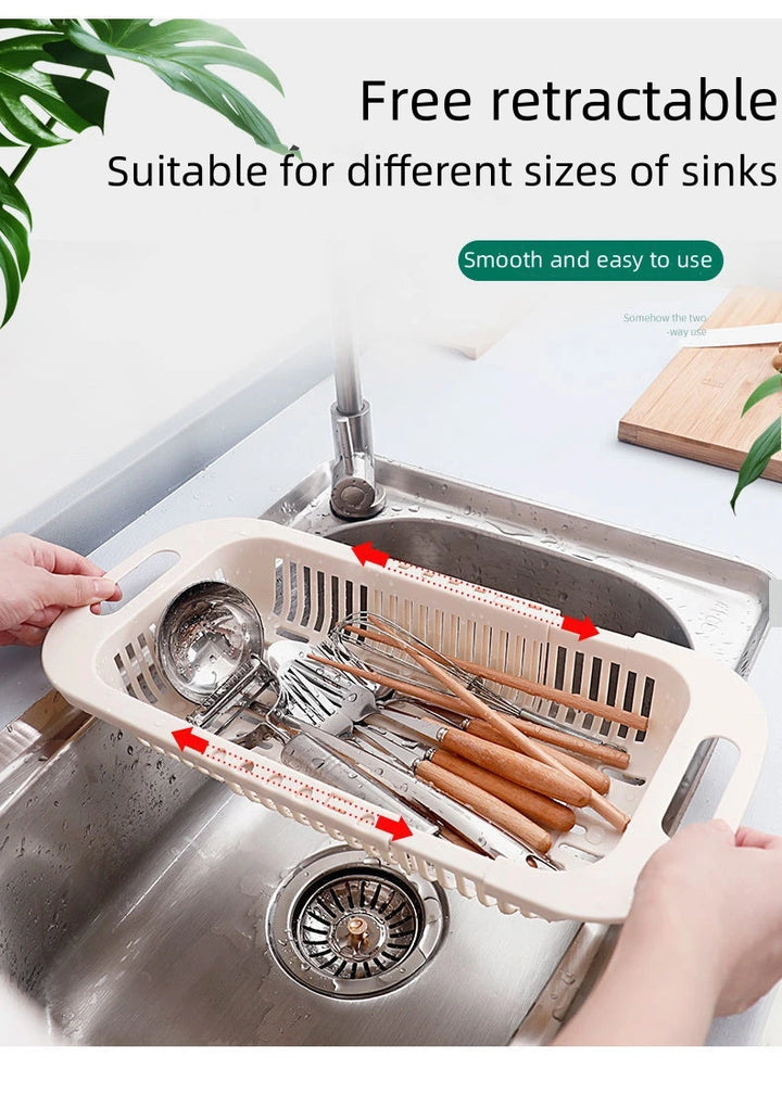 FlexiDrain Pro: Expandable Sink Organizer