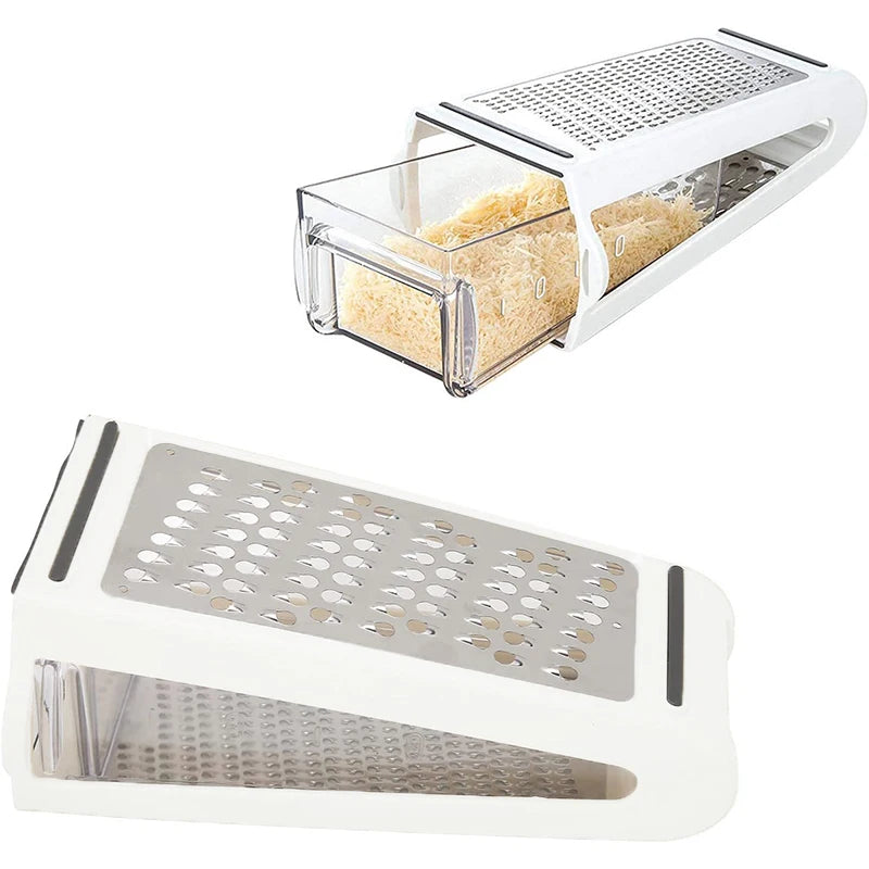 GrateMaster Pro: 2-in-1 Box Grater with Container