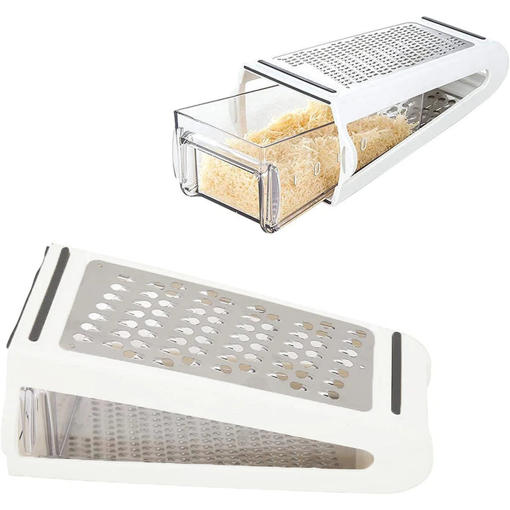 GrateMaster Pro: 2-in-1 Box Grater with Container