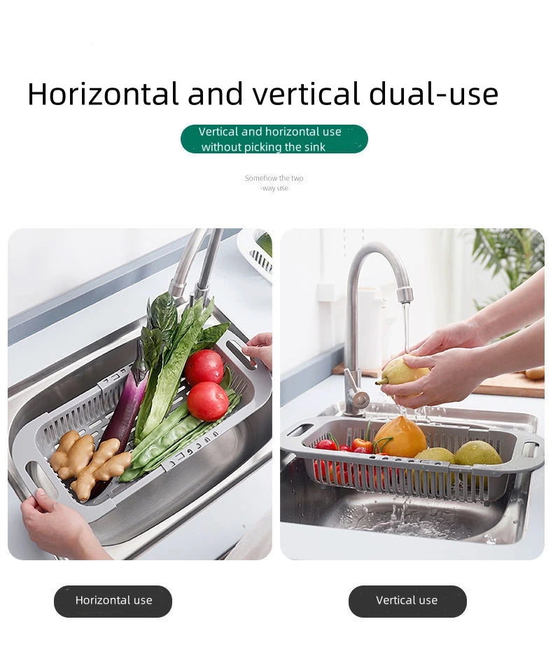 FlexiDrain Pro: Expandable Sink Organizer