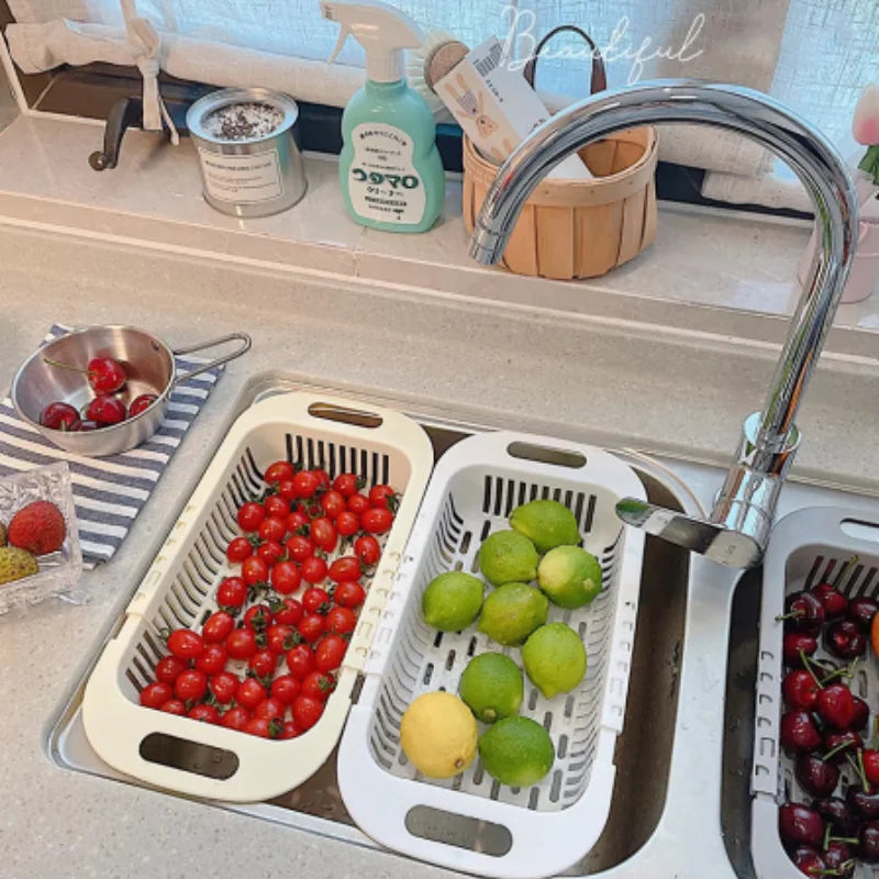 FlexiDrain Pro: Expandable Sink Organizer