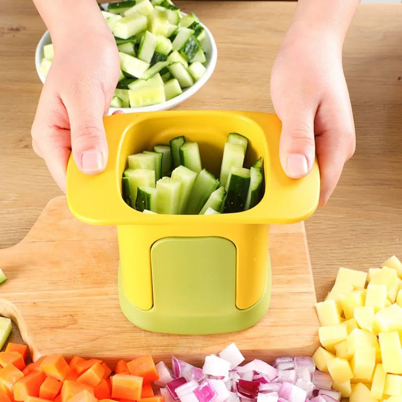 5-in-1 Vegetable Chopper & French Fry Cutter - Quick Dice & Slice