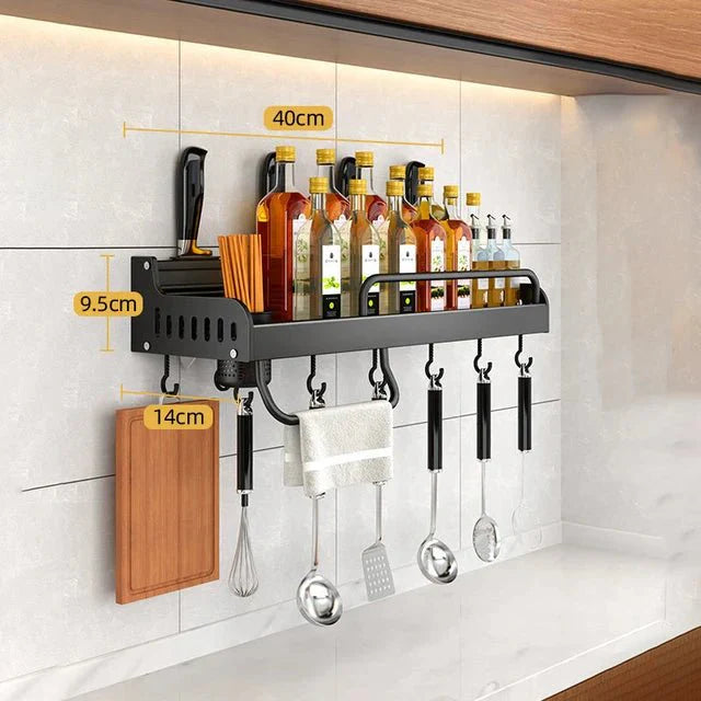 Wall - Mounted Kitchen Shelf Organizer - Rain Bown Home